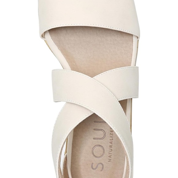 Naturalizer women shoes Platform Wedge with Crisscross Straps Zise 10 wide - Picture 3 of 16